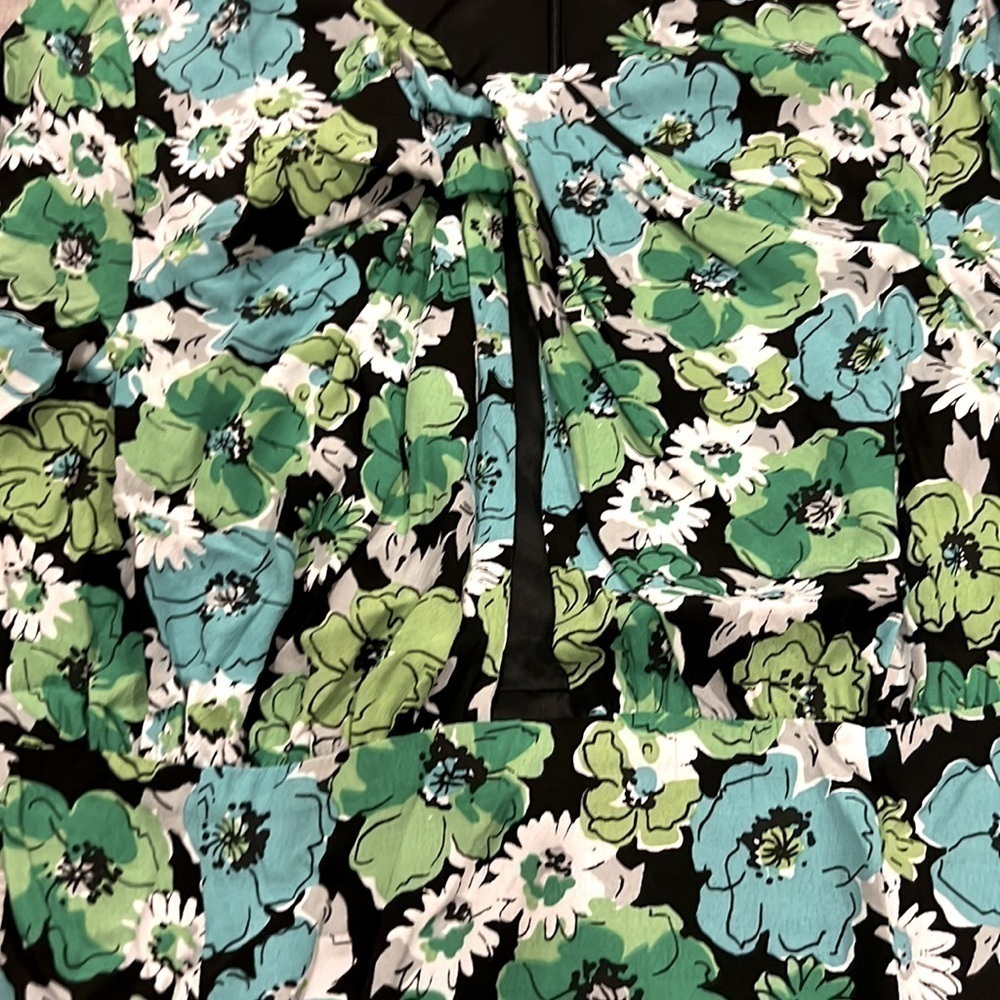 Zara Draped Floral Bodysuit - Picture 8 of 11